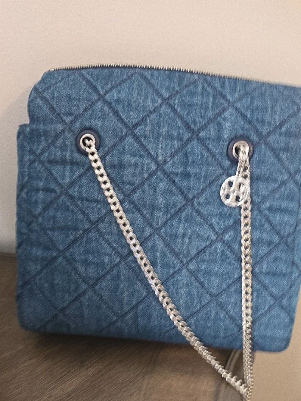 Tory Burch quilted denim